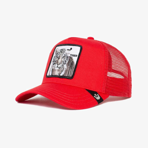 Gorra Goorin Bros white tiger rojo