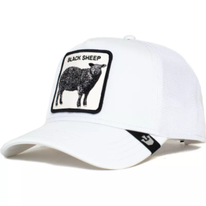 gorra goorin bros blanco, sheep, negro marca